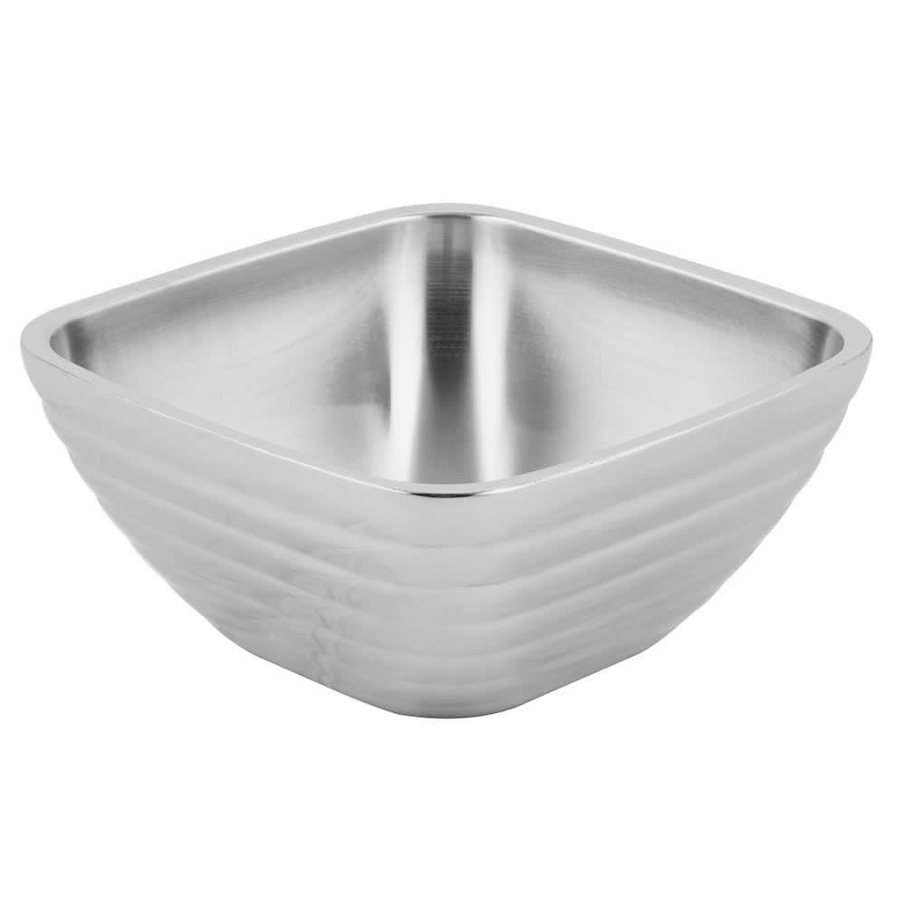 175-47632 1 4/5 qt Square Beehive Insulated Bowl - Mirror Finish Stainless