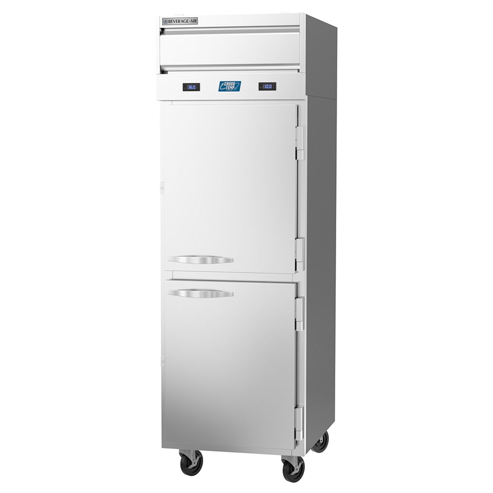 118-CT1212HC1HS 27" Two Section Reach In Refrigerator Freezer, (2) Right Hinge Solid Doors,...