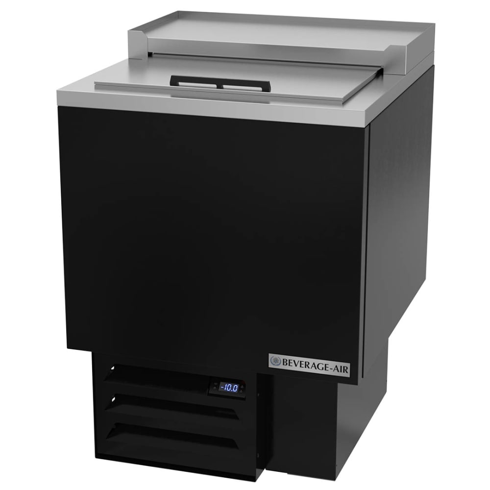 118-GF24HCB 1 Section Glass Chiller w/ 76 Mug Capacity - Black, 115v