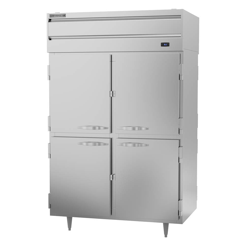 118-PRD2HC1AHS 52" Two Section Pass Thru Refrigerator, (8) Left/Right Hinge Solid Doors, 115...