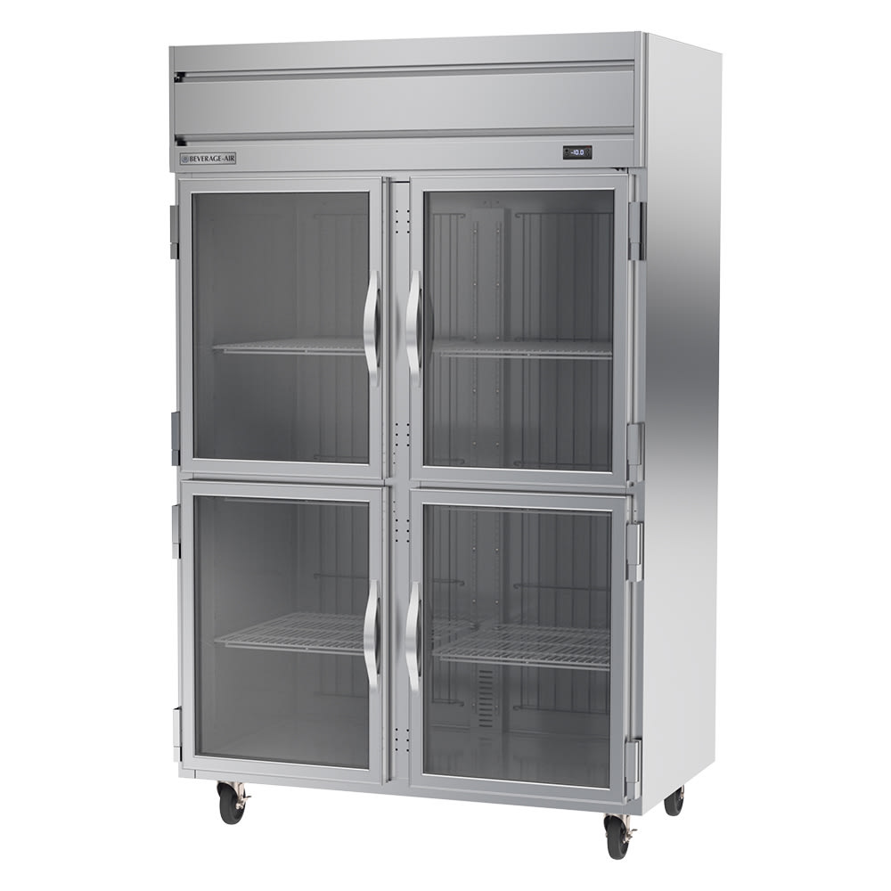 118-HFP2HC1HG 52" Horizon Series Two Section Reach In Freezer, (4) Left/Right Hinge Glass Do...