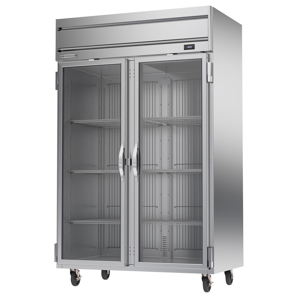 118-HFPS2HC1G 52" Horizon Series Two Section Reach In Freezer, (2) Left/Right Hinge Glass Do...