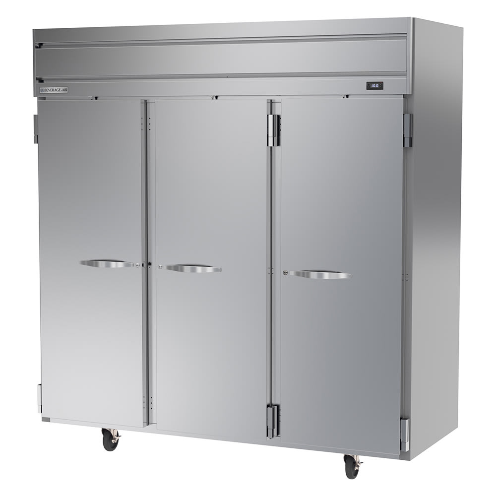 118-HFS3HC1S 78" Horizon Series Three Section Reach In Freezer, (3) Left/Right Hinge Solid D...