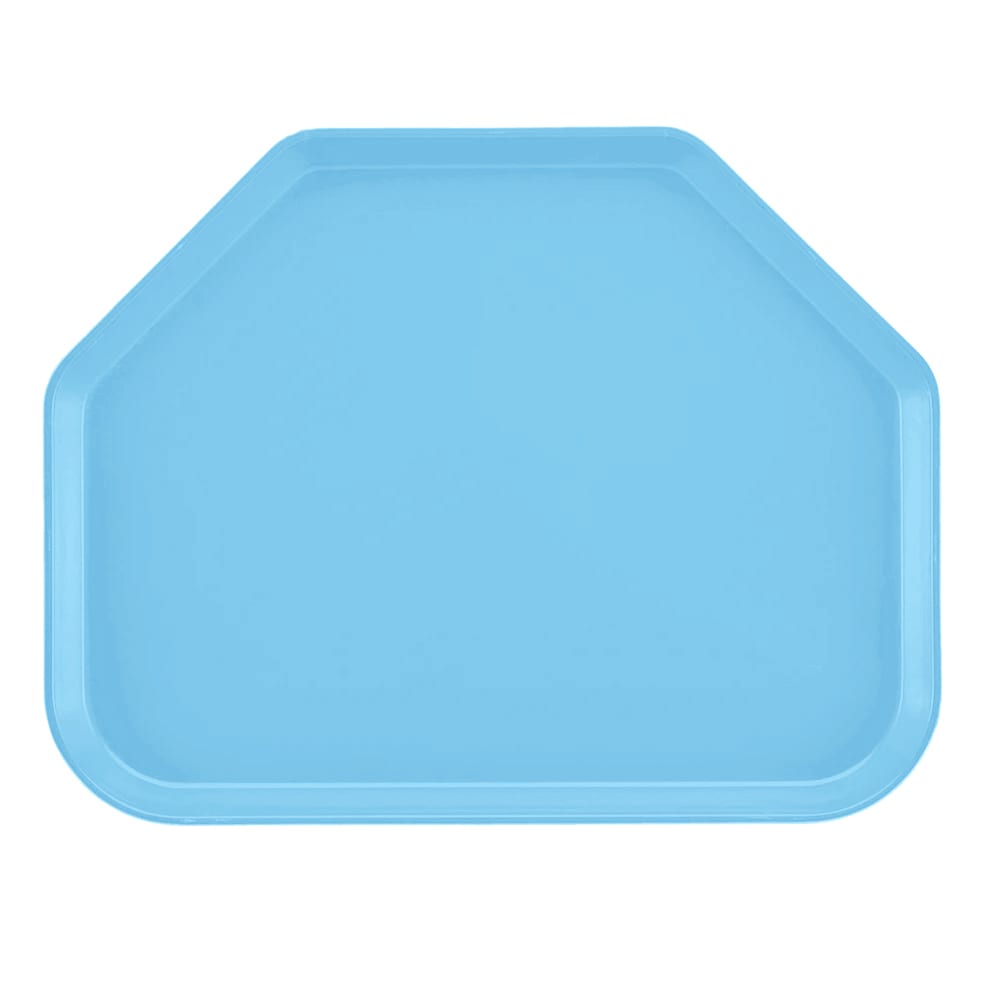 144-1520TR518 Fiberglass Camtray® Cafeteria Tray - 19 1/2"L x 14 1/2"W, Robin Egg Blue