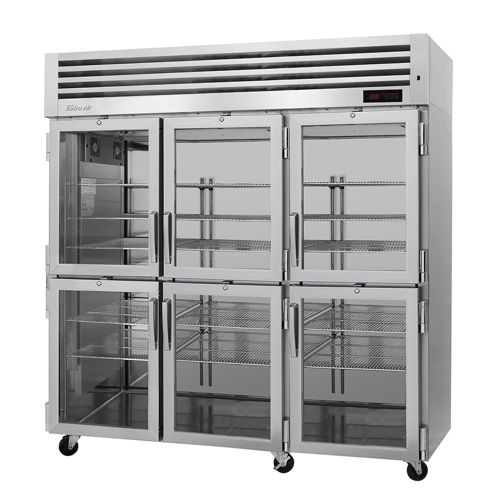 Turbo Air PRO-77-6H-G Full Height Insulated Mobile Heated Cabinet w/ (9) Shelves, 208v/1ph