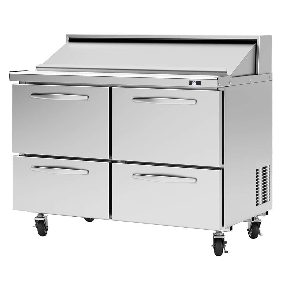083-PST48D4N 48 1/4" PRO Series Sandwich/Salad Prep Table w/ Refrigerated Base, 115v