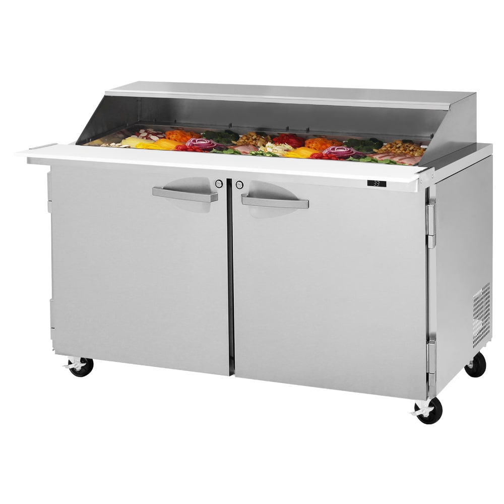 083-PST6024NSL 60 1/4" PRO Series Mega Top Sandwich/Salad Prep Table w/ Refrigerated Base, 1...