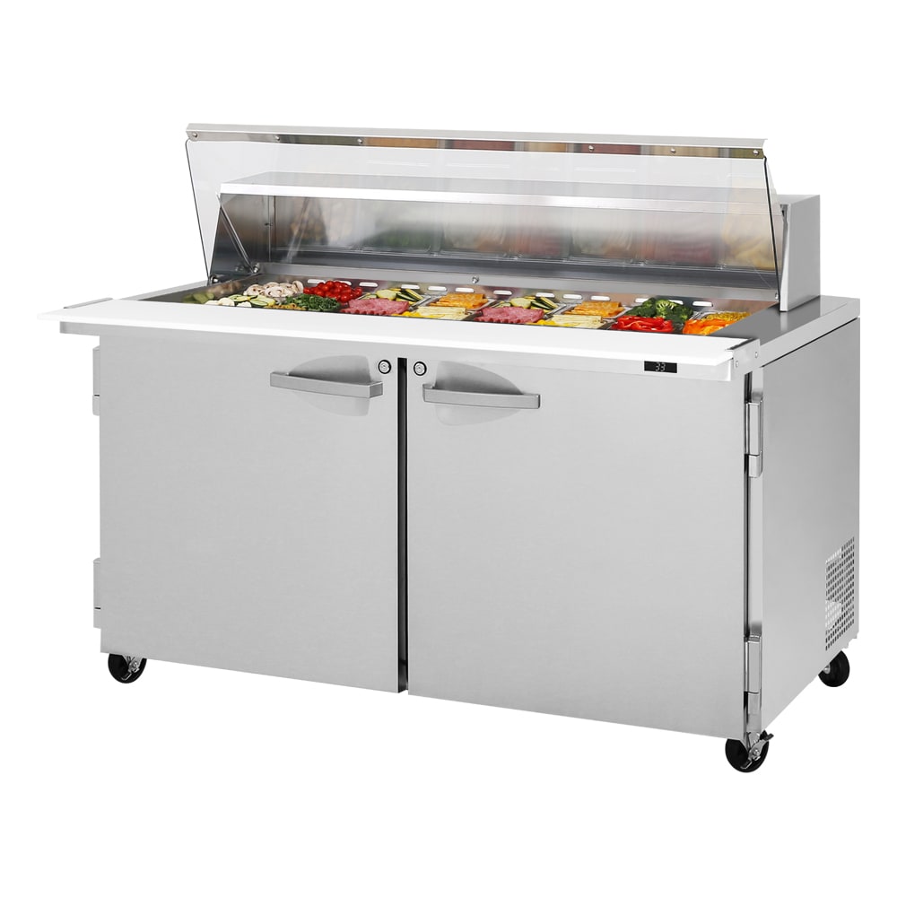 083-PST6024NCL 60 1/4" PRO Series Mega Top Sandwich/Salad Prep Table w/ Refrigerated Base, 1...