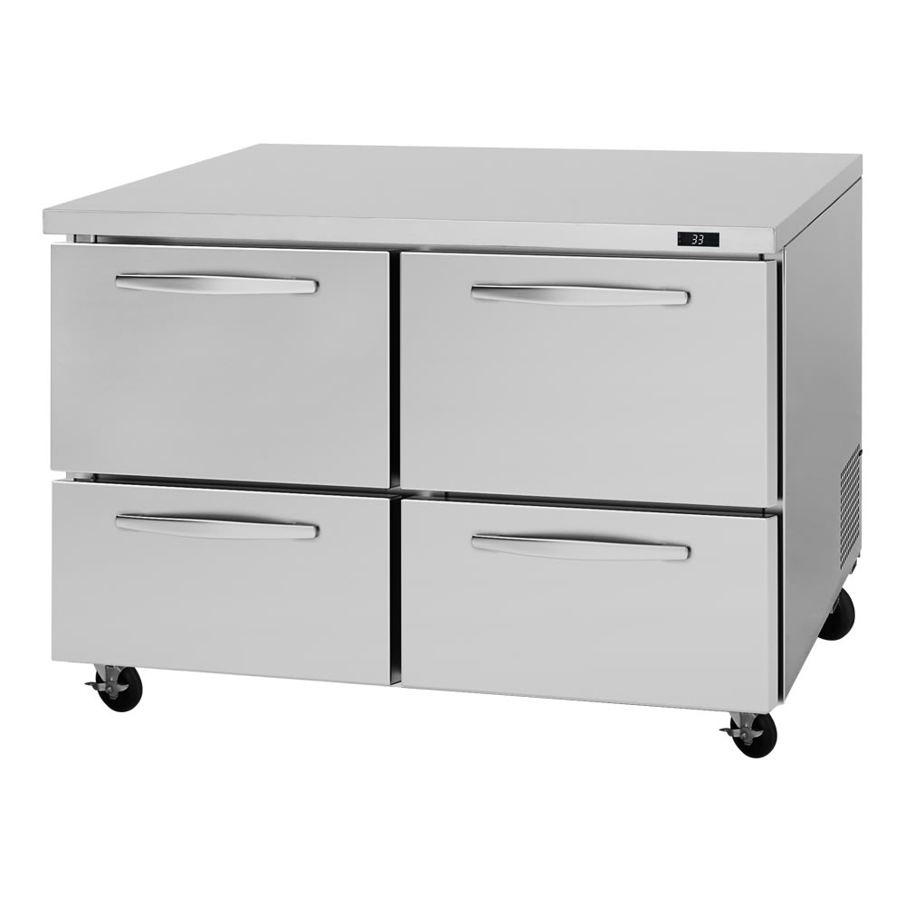 083-PUR48D4N 48 1/4" W Undercounter Refrigerator w/ (2) Sections & (4) Drawers, 115v