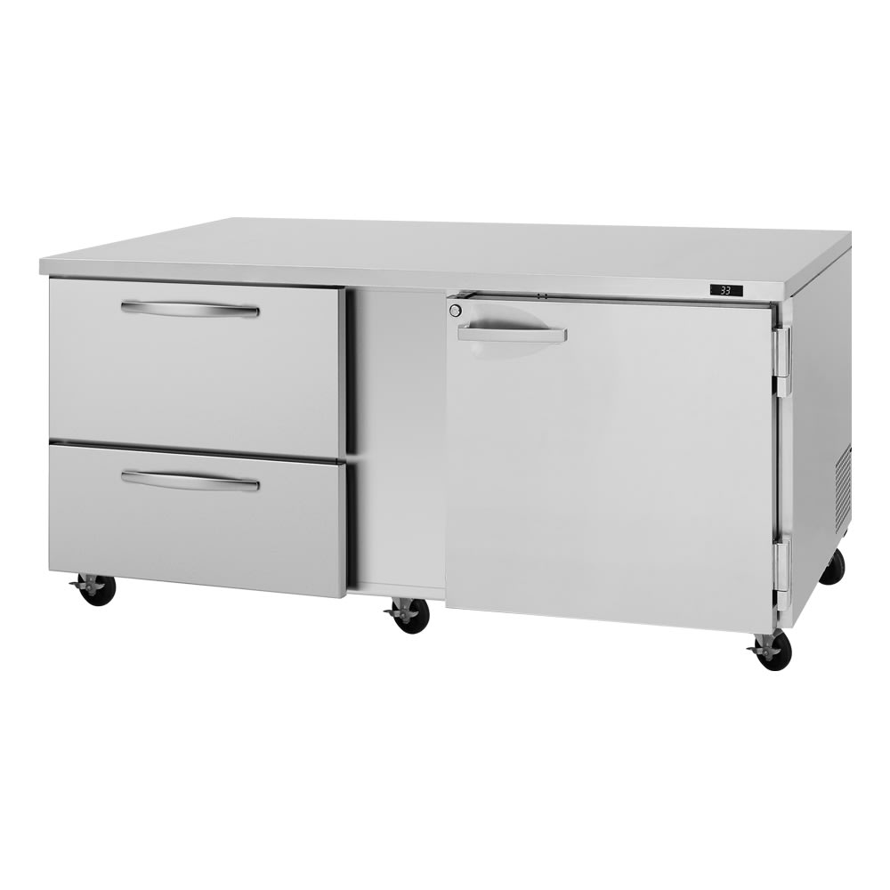 083-PUR72D2RLN 72 5/8" W Undercounter Refrigerator w/ (2) Sections & (1) Door & (2)...