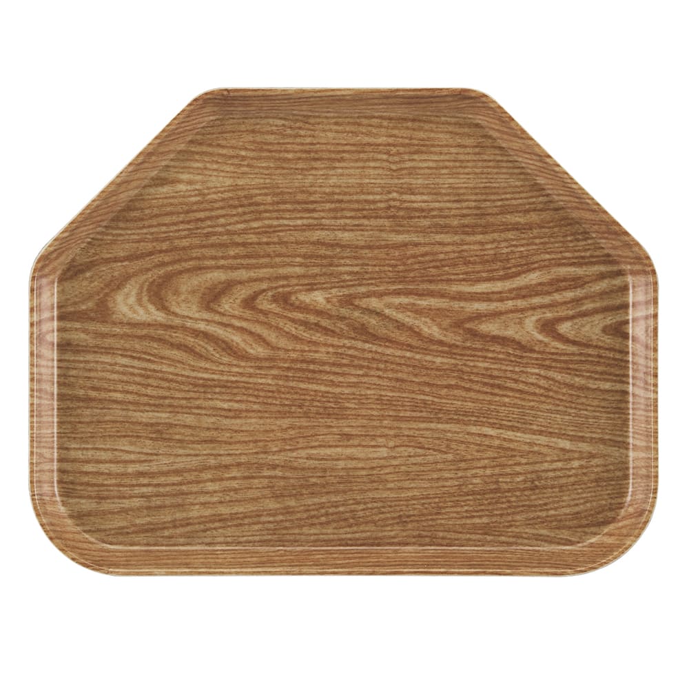 144-1422TR307 Fiberglass Camtray® Cafeteria Tray - 22"L x 14"W, Light Elm
