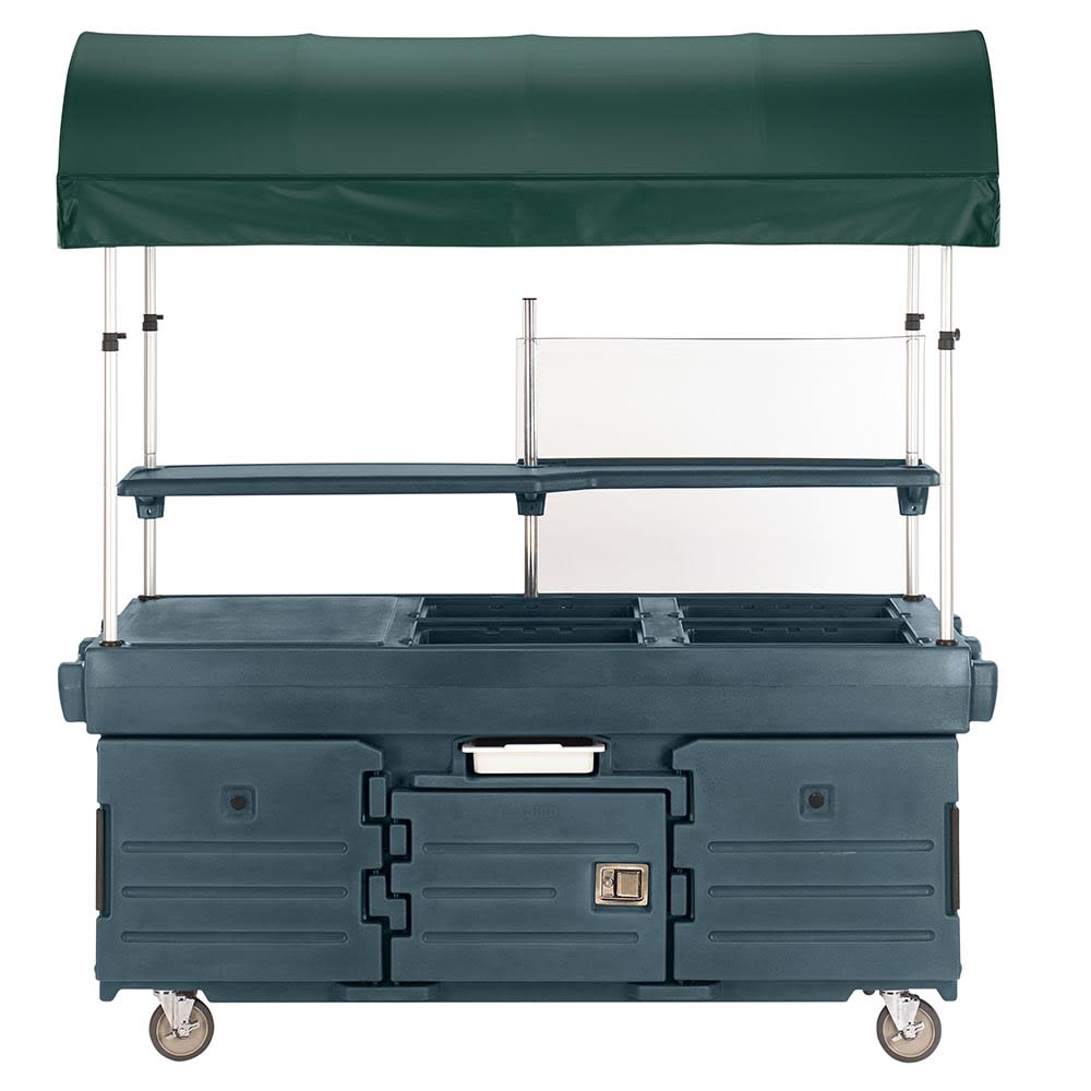 144-KVC854C192 Kiosk Type Food Cart w/ Cover & Lockable Storage, 85 1/8"L x 33 1/2"...