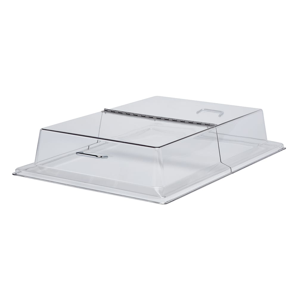 144-RD1826CWH Rectangular Display Cover - Hinged, 18x26" Clear/Chrome