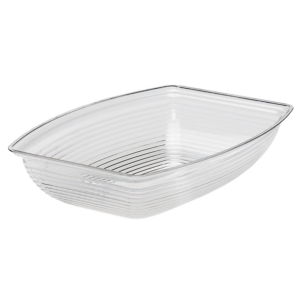 144-RSB1014CW135 5 qt Rectangular Camwear Bowl - 10 3/4x14 9/16" Clear