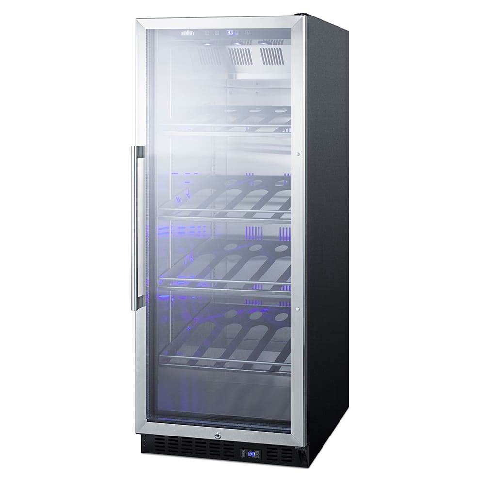 Summit SCR1156CH 24" One Section Wine Cooler w/ (1) Zone - 25 Bottle Capacity, 115v