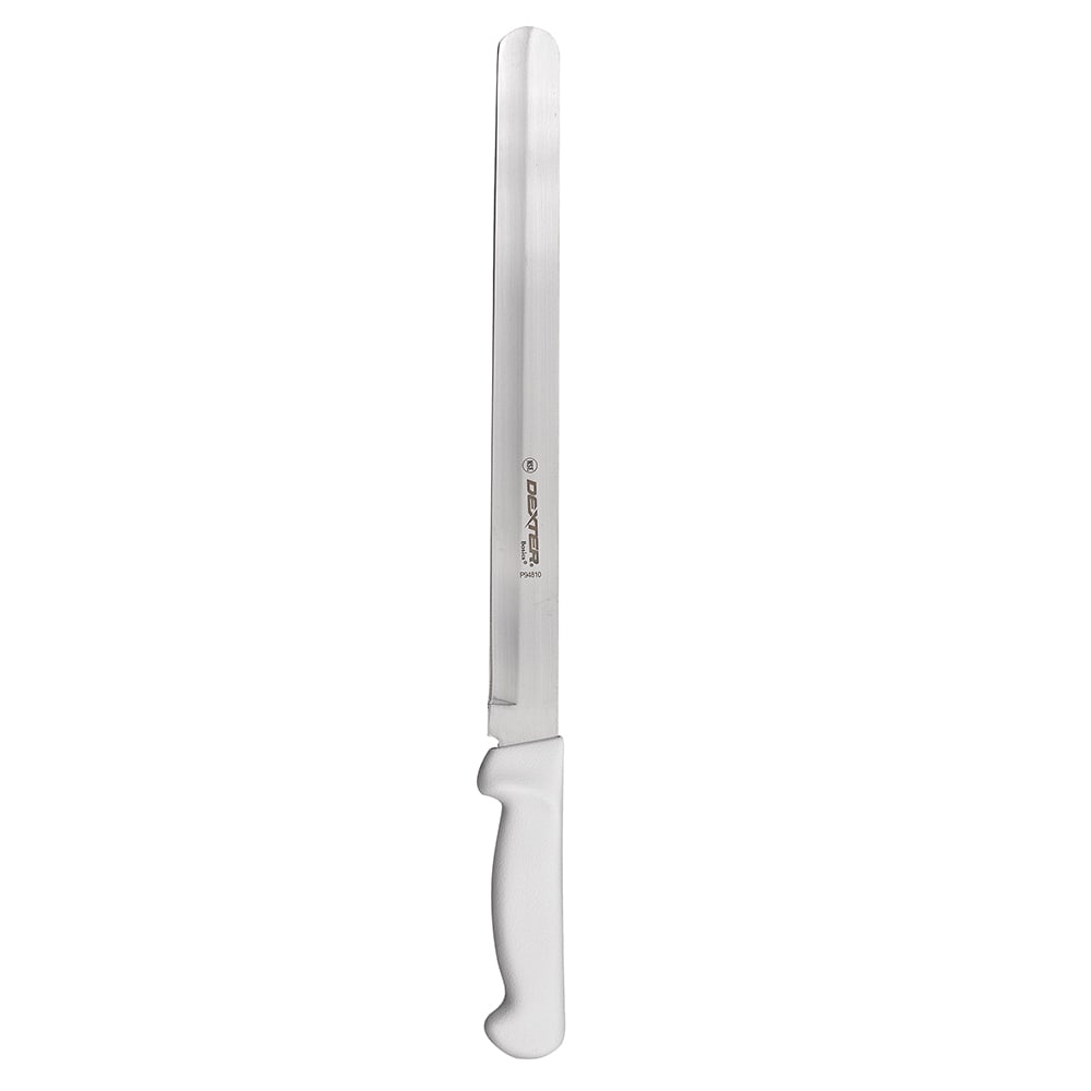 135-31607 12" Roast Slicer w/ Polypropylene White Handle, Carbon Steel