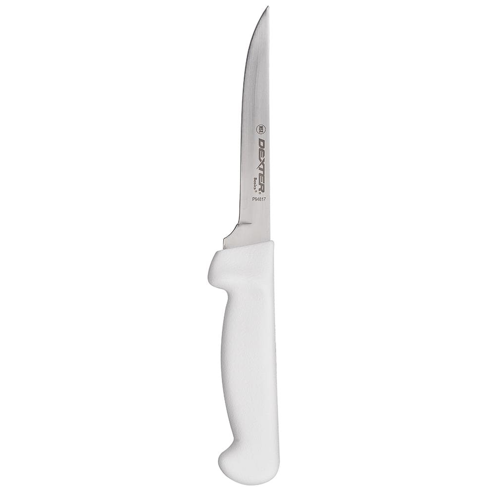 135-31613 5" Boning Knife w/ Polypropylene White Handle, Carbon Steel