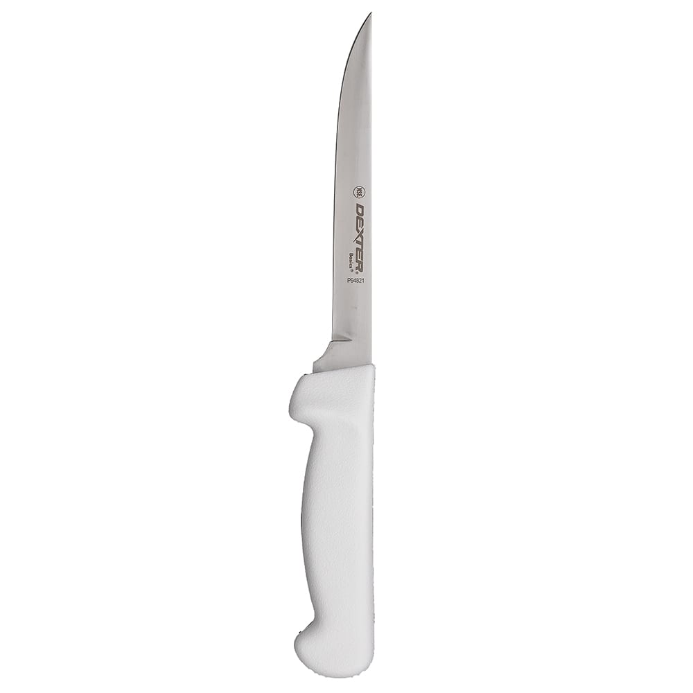135-31617 6" Boning Knife w/ Polypropylene White Handle, Carbon Steel