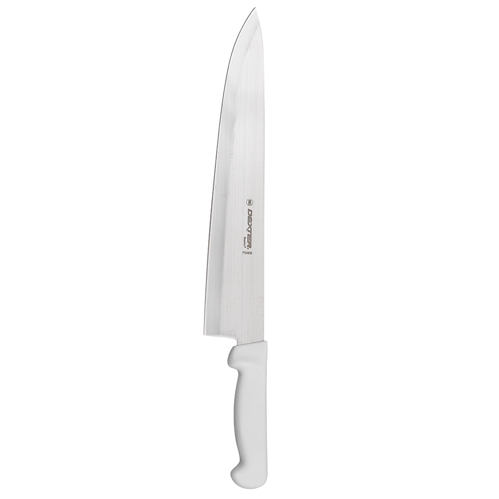 135-31629 12" Chef's Knife w/ Polypropylene White Handle, Carbon Steel