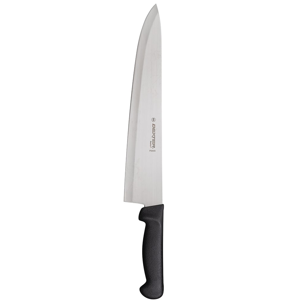 135-31629B 12" Chef's Knife  w/ Polypropylene Black Handle, Carbon Steel