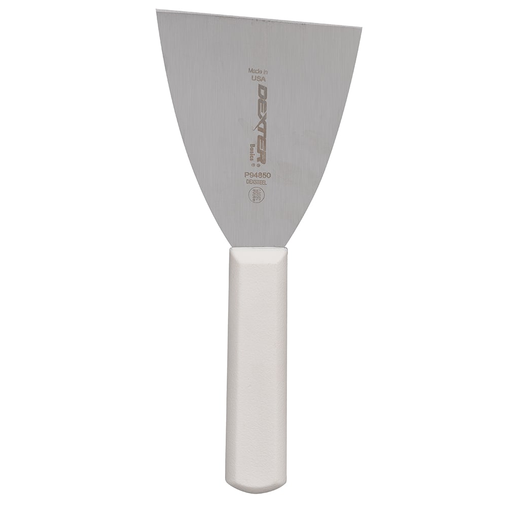 135-31640 4" Stiff Scraper w/ Polypropylene Handle, Stainless Steel