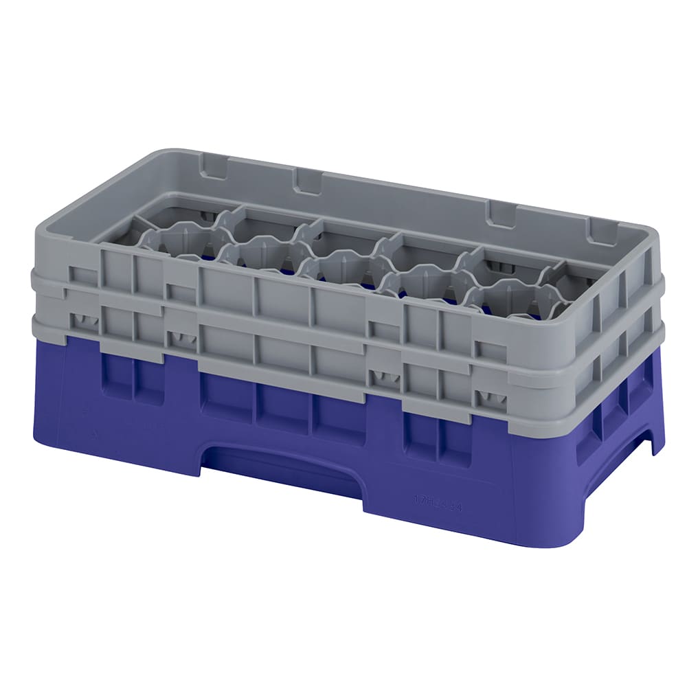 144-17HS434186 Camrack Glass Rack - (2)Extenders, 17 Compartment, Navy Blue