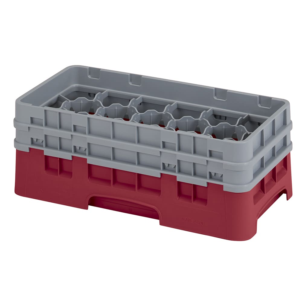 144-17HS434416 Camrack Glass Rack - 2Extenders, 17 Compartment, Cranberry