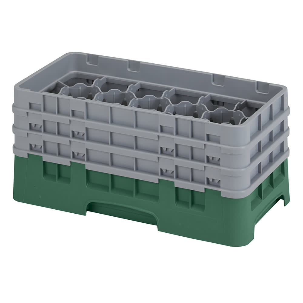 144-17HS638119 Camrack Glass Rack - (3)Extenders, 17 Compartment, Sherwood Green