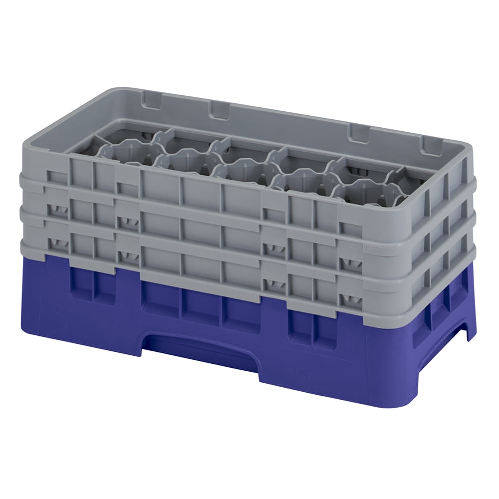144-17HS638186 Camrack Glass Rack - (3)Extenders, 17 Compartment, Navy Blue