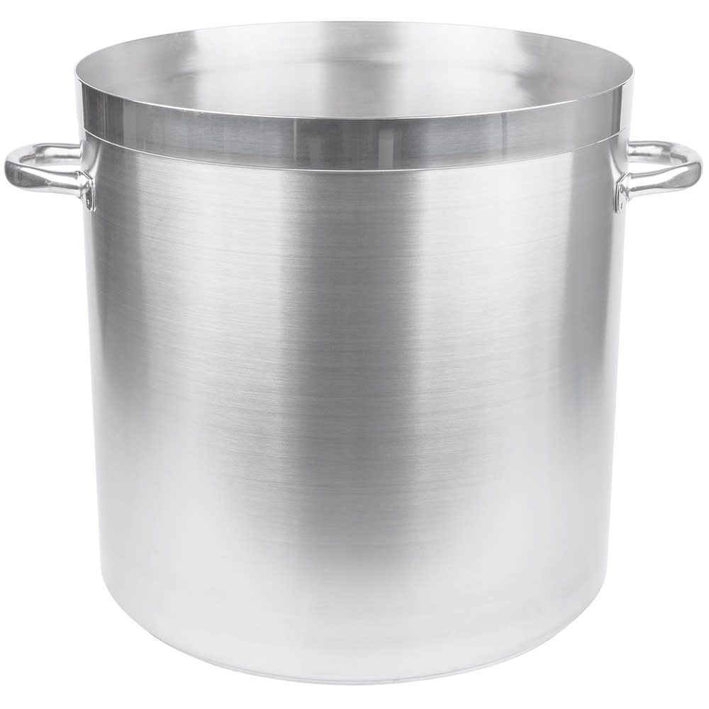 Winco Induction Ready Aluminum Stock Pots With Stainless Steel