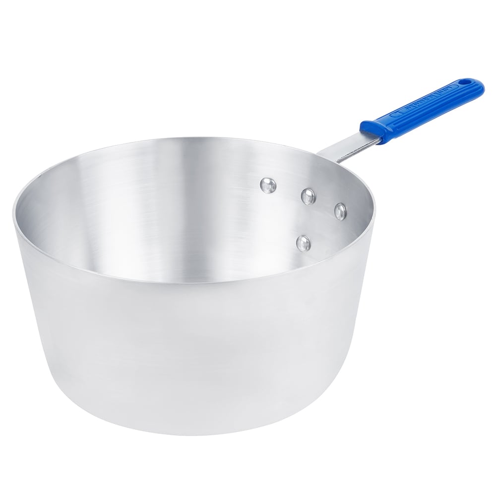175-4350 10 qt Wear-Ever  Aluminum Saucepan w/ Solid Silicone Handle