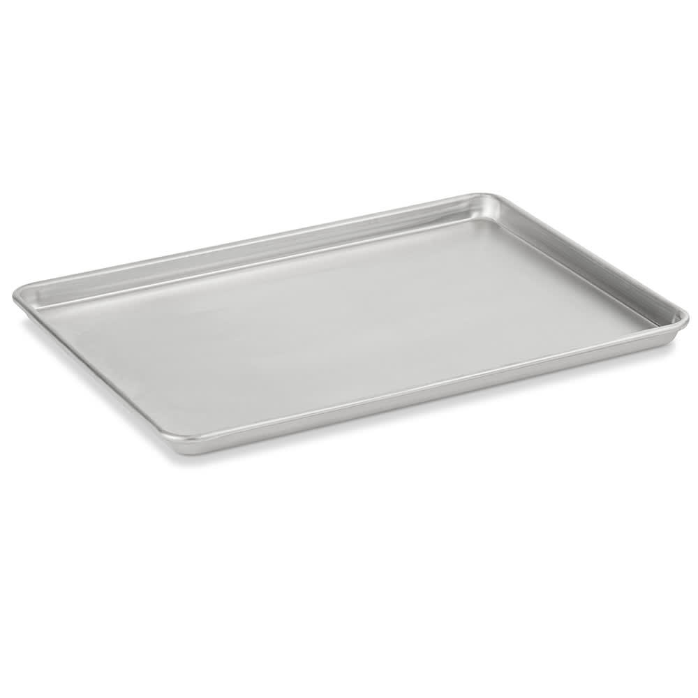 Vollrath (5303) Wear-Ever Heavy Duty Half Size Aluminum Bun / Sheet Pan 18 Gauge, Wire in Rim, 13 x 18