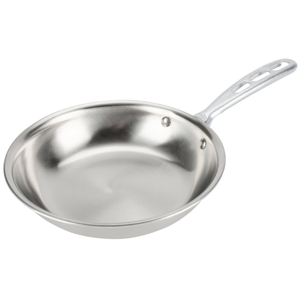 175-69208 Jacob's Pride® 8" Stainless Steel Frying Pan w/ Vented Metal Handle