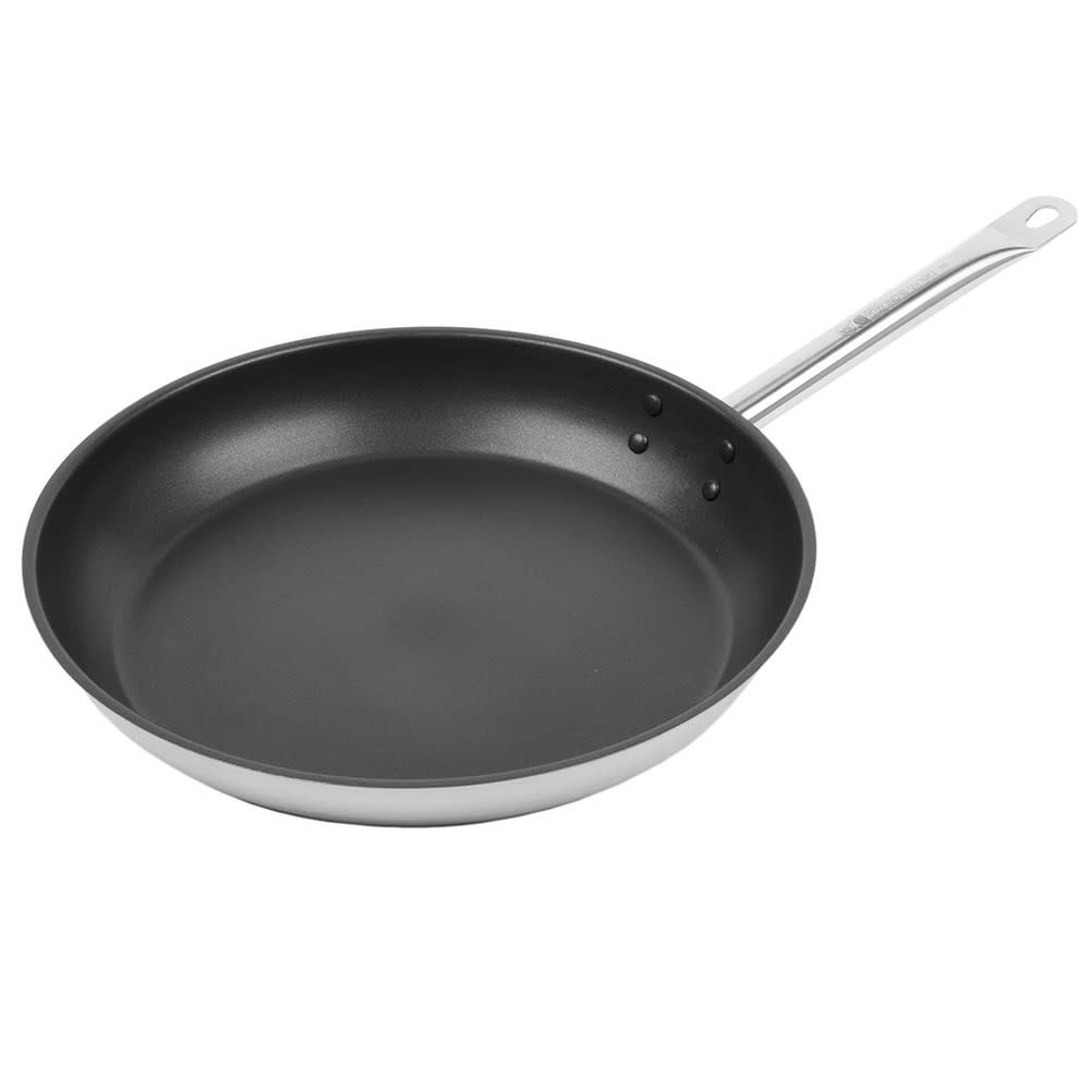 Vollrath 59900 SteelCoat x3 8 1/2 Non-Stick Carbon Steel Induction Fry Pan