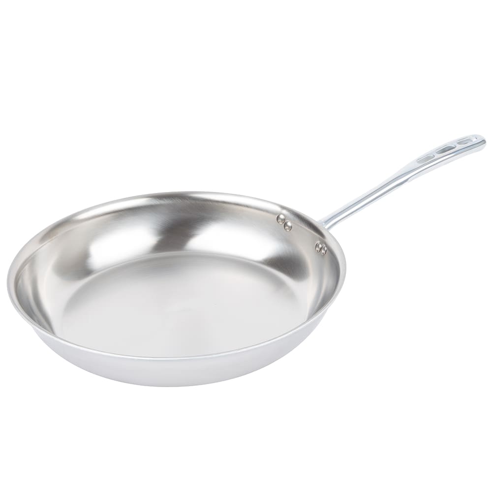 175-69214 Jacob's Pride® 14" Stainless Steel Frying Pan w/ Vented Metal Handle