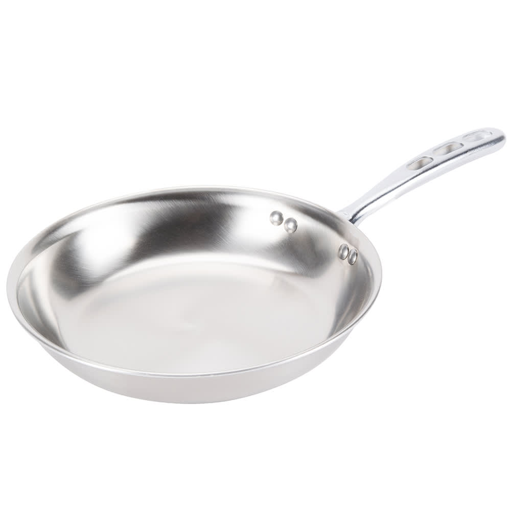 175-69212 Jacob's Pride® 12" Stainless Steel Frying Pan w/ Vented Metal Handle