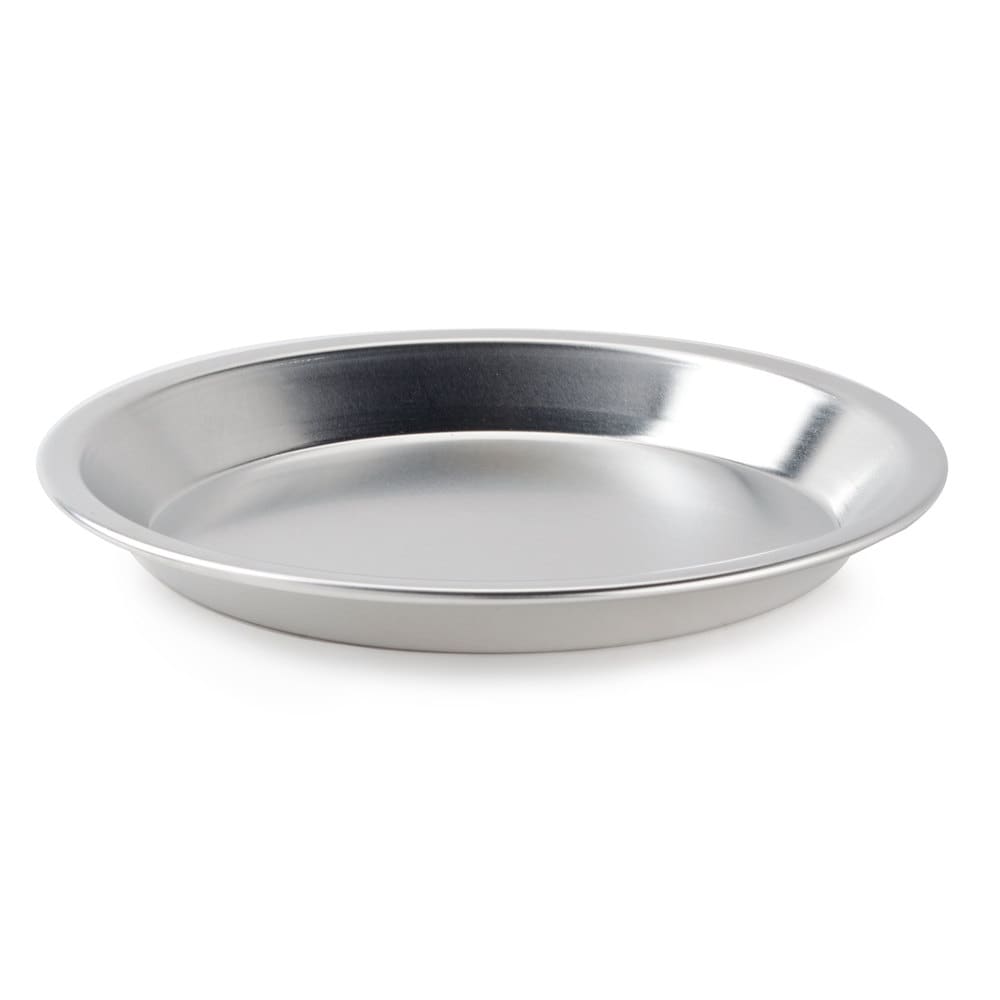 175-N5844 9 3/4" Pie Pan - Natural-Finish Aluminum
