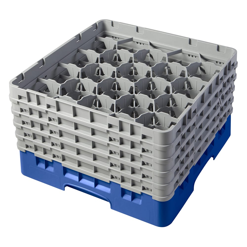 144-20S958168 Camrack® Glass Rack w/ (20) Compartments - (5) Gray Extenders, Blue