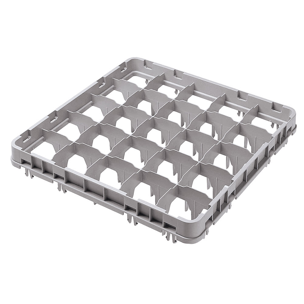 144-25E4151 Full Size Stemware Rack Extender w/ (25) Compartments - Full Drop, Soft Gray