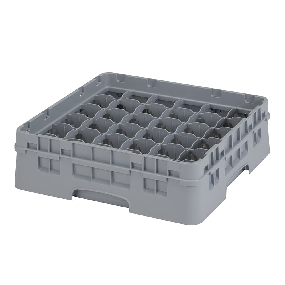 144-36S318151 Camrack® Glass Rack w/ 36 Compartments - 1 Gray Extender, Soft Gray