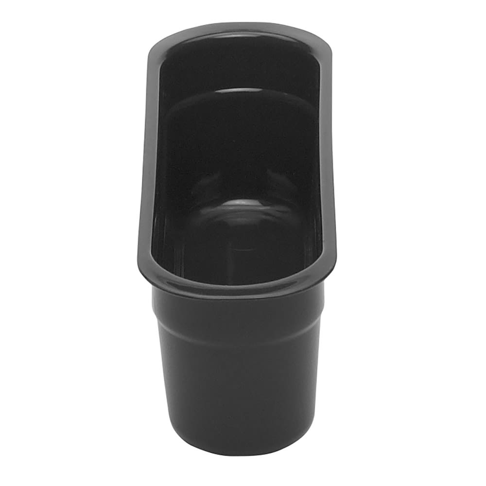 144-415CBP110 1 Compartment Cutlery Bin - Plastic, Black