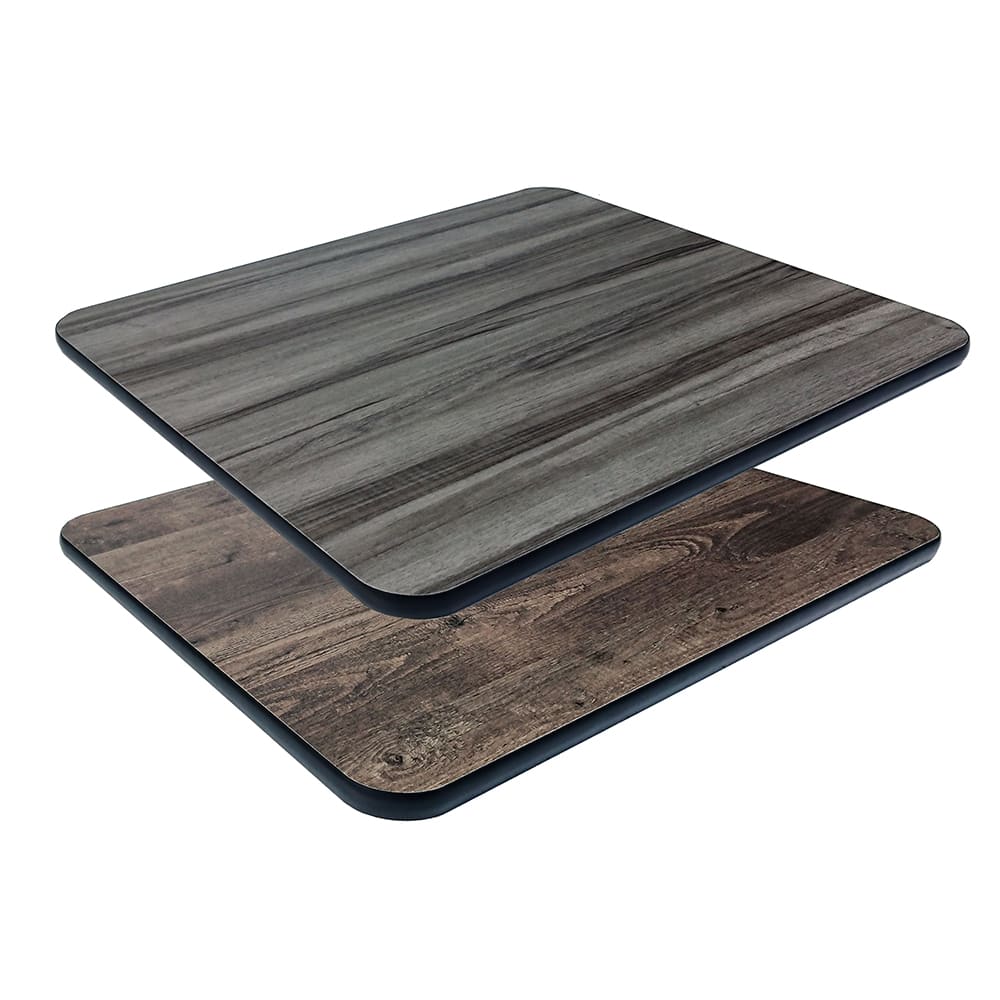 336-ADL36GYBN 36" Round Reversible Laminate Table Top, Light Gray/Light Brown