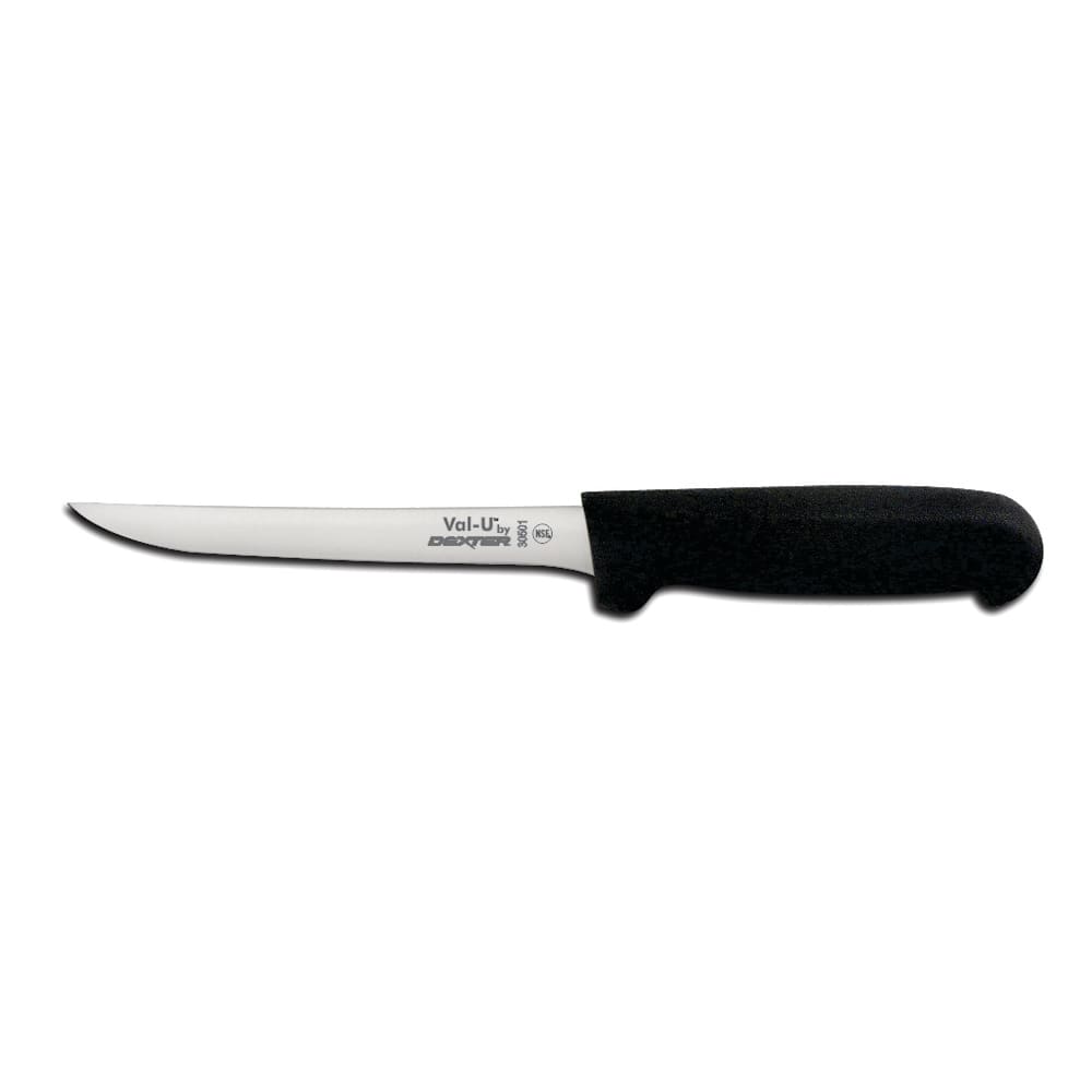Dexter Russell 30501 6" Boning Knife w/ Black Plastic Handle, Carbon Steel