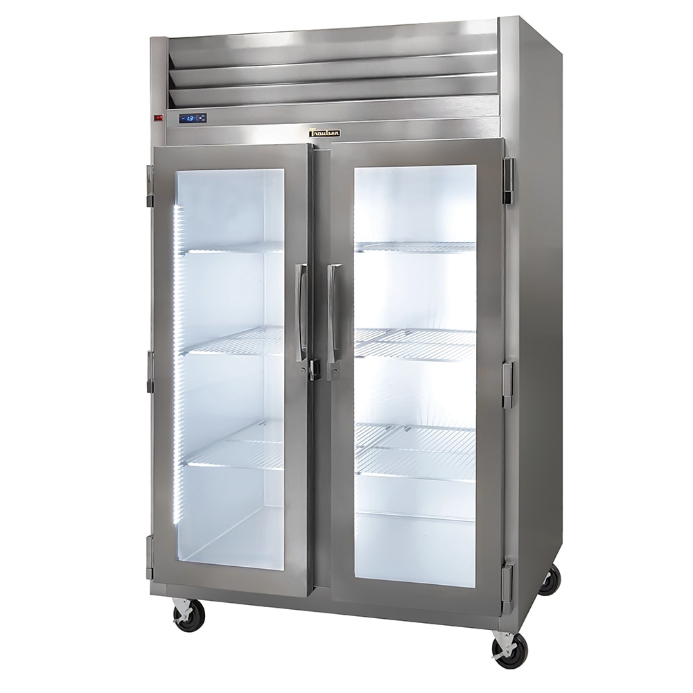 206-G23010053 52 1/8" Two Section Reach In Freezer - 2 Glass Doors, 115v