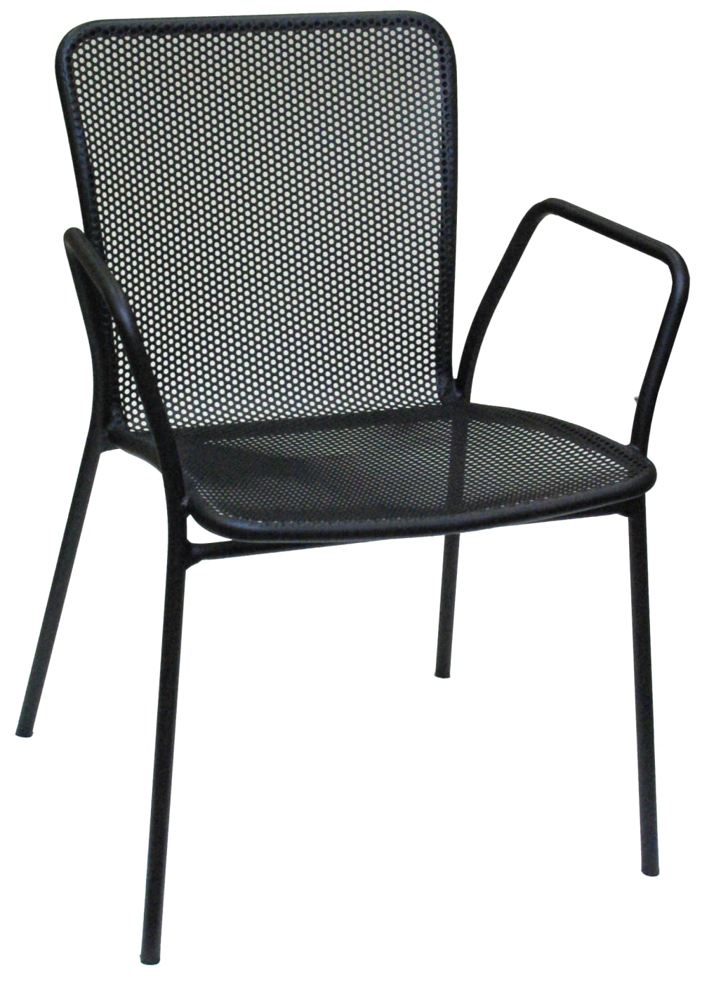 336-91 Indoor/Outdoor Armchair - Metal, Black