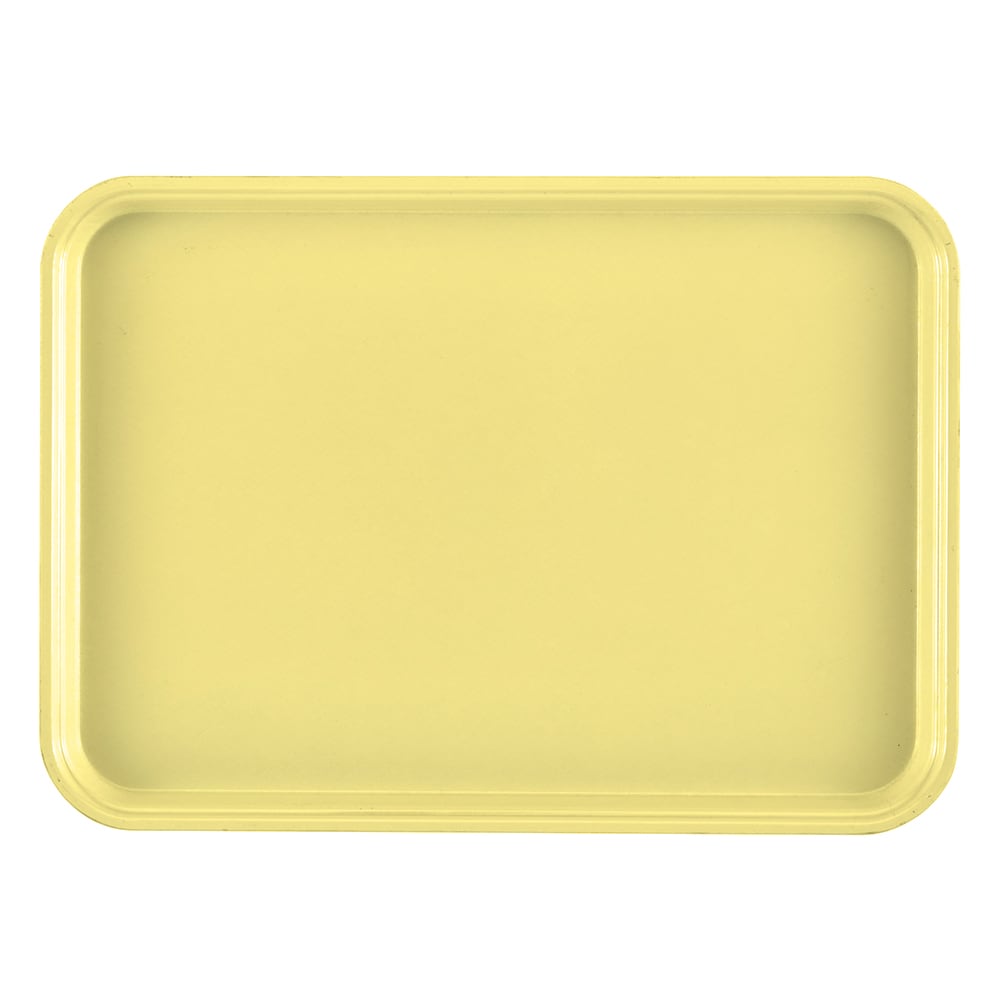 144-1318MT145 Rectangular Market Display Tray - 12 5/8" x 17 3/4" x 11/16", Yellow