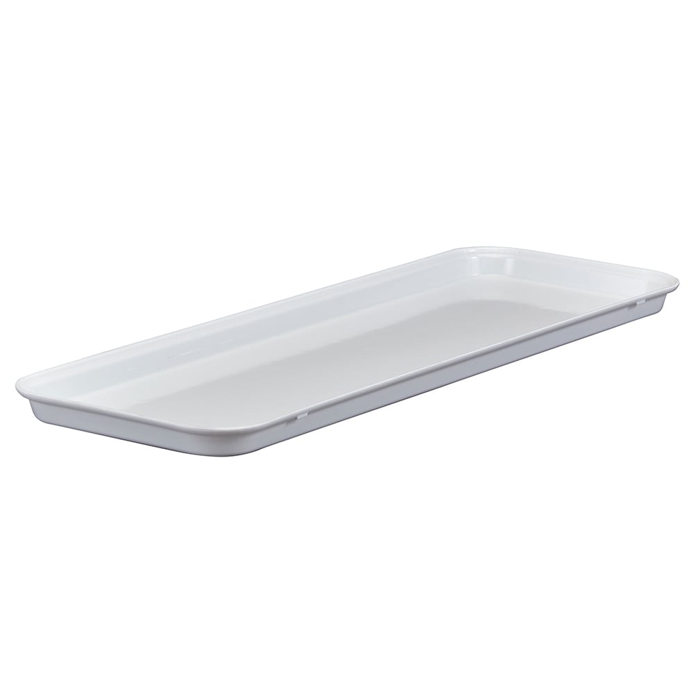 144-92615MT148 Rectangular Market Display Tray - 9" x 25 1/2" x 1 1/2", White