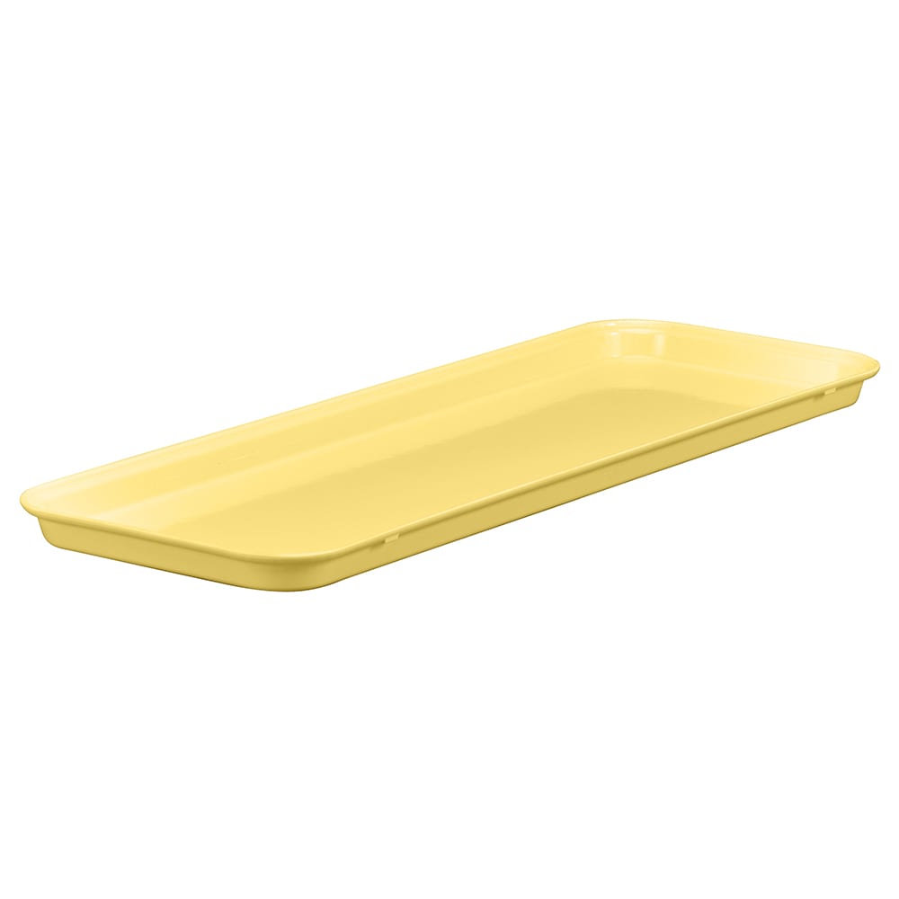144-92615MT145 Rectangular Market Display Tray - 9" x 25 1/2" x 1 1/2", Yellow