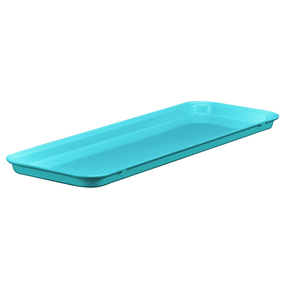 144-826MT140 Rectangular Market Display Tray - 8 1/4" x 25 1/2" x 3/4", Green