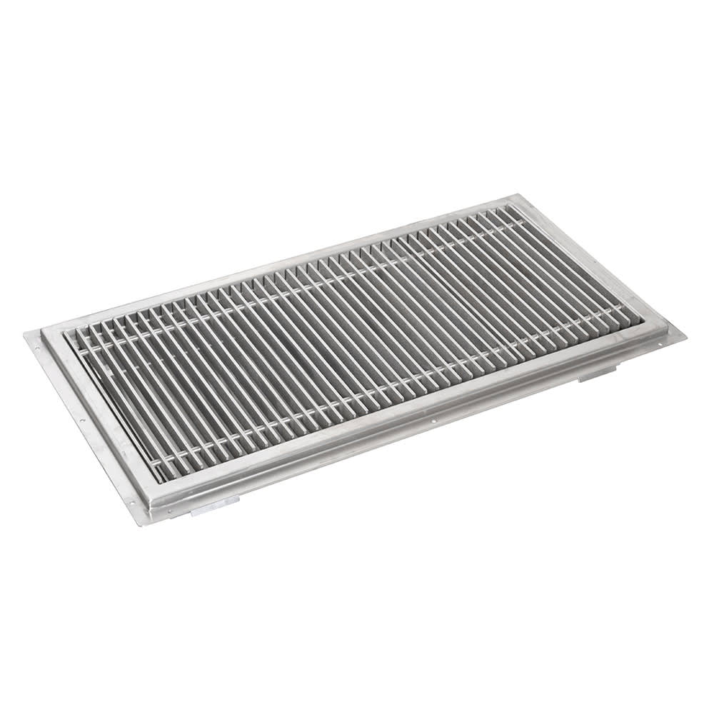 079-TR1248 Floor Trough w/ Subway Style Grating - 48"W x 12"D, Stainless Steel